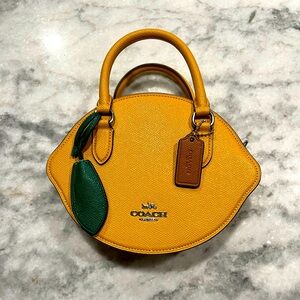 Coach Yellow Lemon-shaped Women's Bag